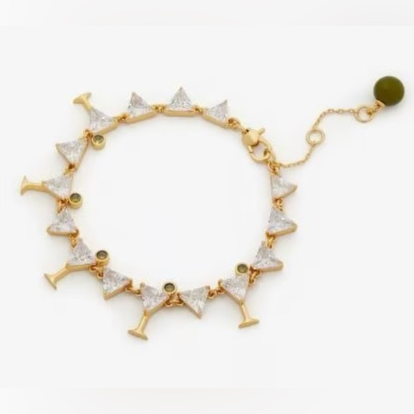 KATE SPADE Shaken Or Stirred Tennis Bracelet NWT w/Dust Bag - Picture 2 of 6